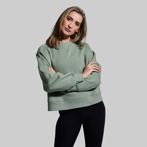 Born Primitive Sage Green Cropped Crewneck Sweatshirt